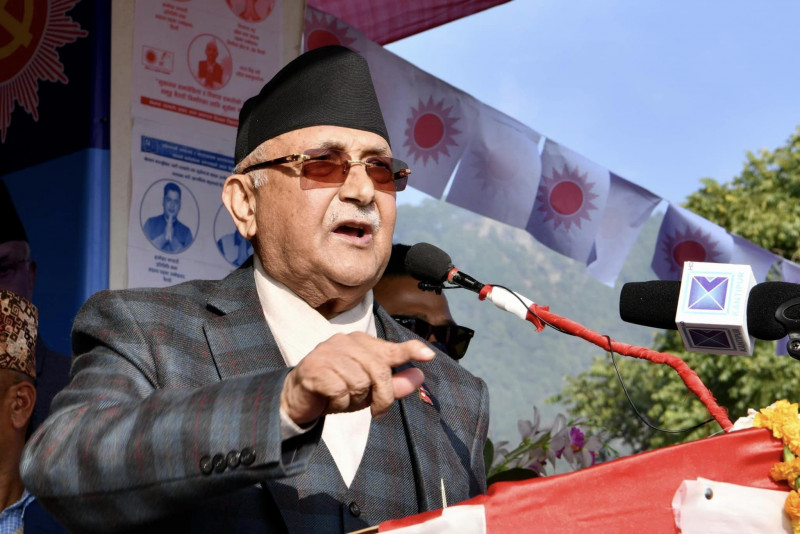ओलीले आज गण्डकीका तीन जिल्लामा चुनावीसभालाई सम्बोधन गर्ने